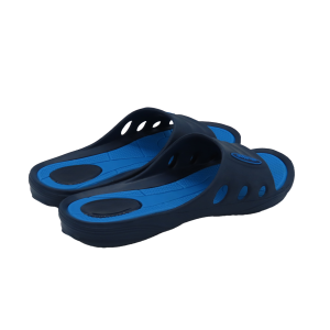 Chanclas de pala con tacón de gel azul mujer (modelo alt.)