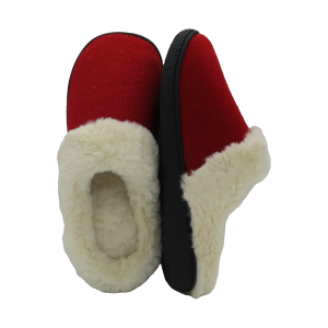 Zapatillas hilo rojas borreguillo