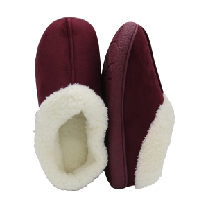 Zapatillas gel borreguillo rojo oscuro