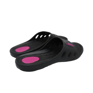 Chanclas de pala con tacón de gel rosa mujer