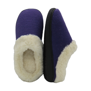 Zapatillas hilo moradas borreguillo