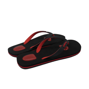 Chanclas doble gel rojo